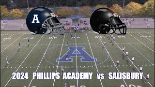 2024 Phillips Academy Andover Football vs Salisbury Highlights [upl. by Boru]