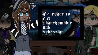 P4 react to ciel phanthomhive and sebastian  Part 1 Sub English BLACK BUTLER BY Prvtman [upl. by Rosalinde511]