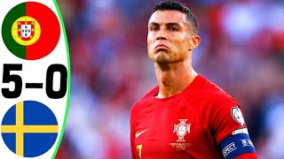 Portugal vs Sweden 50  All Goals and Highlights  2024 🔥 RONALDO [upl. by Southworth]