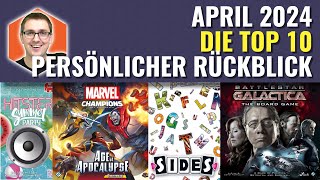 Die TOP 10 BRETTSPIELE im April 2024  Mein persönlicher Rückblick [upl. by Lyrehs]