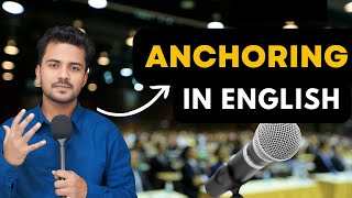 How to Do Anchoring In English  How to Host anything in English  English speaking Technique [upl. by Nysa]