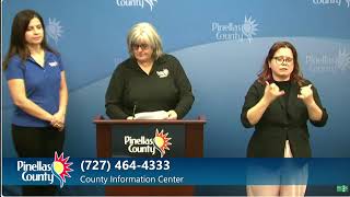 WATCH LIVE Pinellas County news conference [upl. by Doughman]