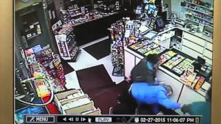 Security footage of attack on Beausejour convenience store owners [upl. by Merrow]