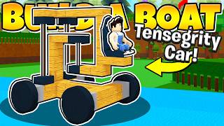 I Built a TENSEGRITY CAR with PERFECT SUSPENSION Roblox Build a Boat [upl. by Shabbir]