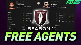 FC 25 BEST FREE AGENTS SEASON 1 [upl. by Soble]