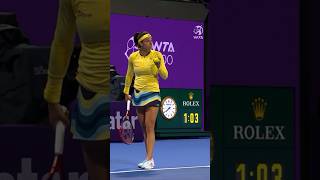 Electronic Line Calling system calls Garcia’s BALL TOSS out 🤨🤣 wta tennis shorts [upl. by Licastro]