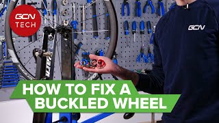 How To Fix A Buckled Bike Wheel [upl. by Narag]