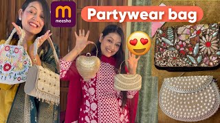 Meesho partywear bag😍🤩partywear clutch haul meesho meeshofinds meeshobags fashion [upl. by Serica]