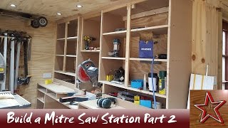 Floating Mitre Saw Station Build For Small Workshop  PART 2 [upl. by Ravi]