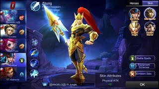 Mobile Legends  Zilong Awesome Game  Elite Warrior Skin [upl. by Roe]