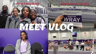 D1 TRACK MEET VLOG  New Indoor Facility  School Record  More [upl. by Suired]