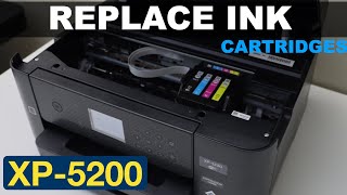 Epson XP5200 Ink Cartridge Replacement [upl. by Kate858]