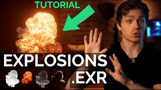 Compositing with EXR Files  FREE VFX Explosions [upl. by Varini334]