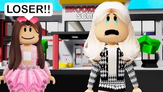 BILLIONAIR DAUGHTER GETS BULLIED Brookhaven Roleplay [upl. by Anaeerb]