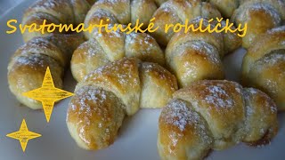 Svatomartinské rohlíčky🥐 s ořechovou náplní Delikátní křehoučké❤❤ [upl. by Giardap]