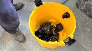 Review DEWALT DeWALT 12 gallon Poly WetDry VacYellowDXV12P [upl. by Tisman733]