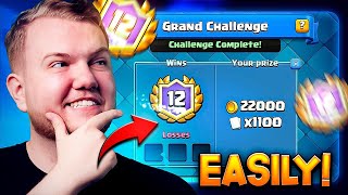 HOW TO WIN YOUR FIRST GRAND CHALLENGE FULL GUIDE CLASH ROYALE [upl. by Willa]