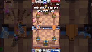 He needs to level them up 😭 gaming clashroyale [upl. by Okramed]