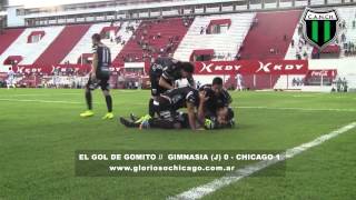 El gol de Gomito Gimnasia J 0  Chicago 1  CHICAGO ES DE PRIMERA [upl. by Gamin]