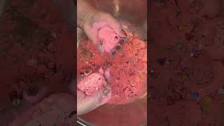 Orange hearts 🧡 confetti chalk reforms satisfying chalkcrushing asmr [upl. by Lehctim777]