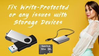 USB Pendrive  The disk is write protected  NOT recognized or showing up  USB stick  flash drive [upl. by Chemaram349]