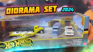 UNBOXING DIORAMA SET HOTWHEELS 2024 SERIES  THE MOON EYES BOAT IS SO DOP33EE MUST HAVE [upl. by Huntley]