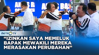 Momen Haru Anies Peluk Nelayan saat Kampanye NasDem di Parepare [upl. by Heyde867]