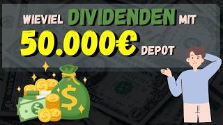 Angestellt und passives Einkommen mit Aktien  Einkommen kaufen  Dividenden mit 50K Depot Juni 2024 [upl. by Vallery]