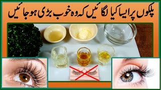 Grow Eyelashes amp EyeBrows Fast Naturally with Home Remedies in Urdu Hindi [upl. by Catima]