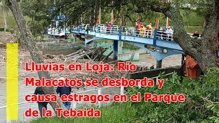 Intensas lluvias provocan la acumulación de escombros y sedimentos en el río Malacatos [upl. by Durrell]