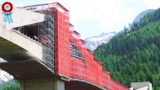 Ponteggio sospeso viadotto svizzero di Ganterbrücke [upl. by Fabyola297]