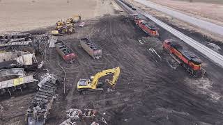 Train derailment  February 10 2024 Cairo Nebraska 2 [upl. by Danika]