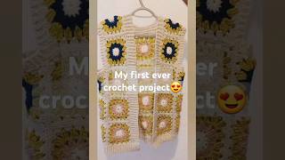 Beginners crochet granny square cardigan [upl. by Rivera]