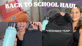 Back to school haul  l Freshman year l 2023 [upl. by Alliuqaj]