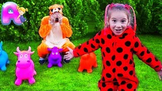 Peek A Boo Song  Lets play with Anna Kids [upl. by Nessa]