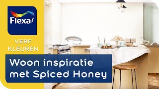 Woon inspiratie Spiced Honey in de woonkamer slaapkamer of keuken  Flexa verf [upl. by Haliled]