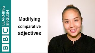 Modifying Comparative Adjectives  English In A Minute [upl. by Htevi595]