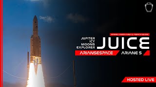 NOW Ariane 5 JUICE Spacecraft Launch [upl. by Ahsilad]