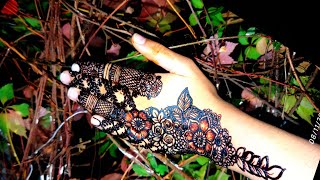 New creative back hand henna designEasy and simple 💖💖💖💝henna design [upl. by Nueormahc]