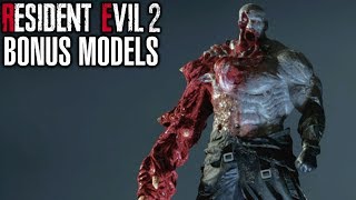 Resident Evil 2 Remake Character Models Showcase  All Bonus Models [upl. by Trefor]