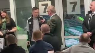 Callum mcgregor speech in N7 after Derby win [upl. by Indihar558]