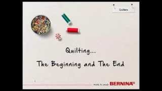 BERNINA Quilting  Tool Tip  The Beginning and the End [upl. by Theodoric]