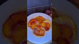 Tarte tatin aux pêches🍑🤤 shortswithzita ￼ [upl. by Thorma]