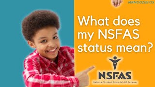 What does my NSFAS status mean 🤔 [upl. by Aneleiram]