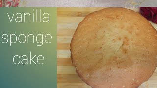 VANILLA SPONGE CAKE RECIPE [upl. by Ryhpez]