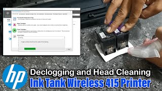 HP Ink Tank Wireless 415 Printer  Printhead Declogging and Head Cleaning Solution [upl. by Allan]