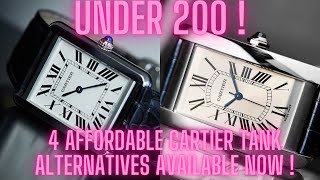 THE BEST CARTIER TANK ALTERNATIVES AVAILABLE NOW 2021 UNDER 200 EUROS OR DOLLARS [upl. by Anirda]