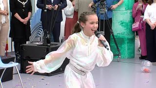 Luna Sabella 🇳🇱 JESC 2022  Concert in a childrens hospital 13042023 [upl. by Nylkaj]