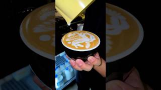 🦄☕️ coffee cafe coffeeart barista latteart latte foryou cappuccino art [upl. by Takken]