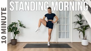 10 MIN MORNING WORKOUT  ALL STANDING Gentle Exercises [upl. by Ahtelrac]